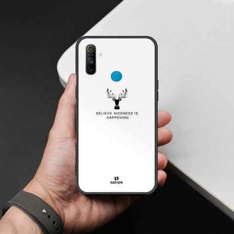 Realme 5s Cover - Nice Series - HQ Ultra Shine Premium Infinity Glass Soft Silicon Borders Case