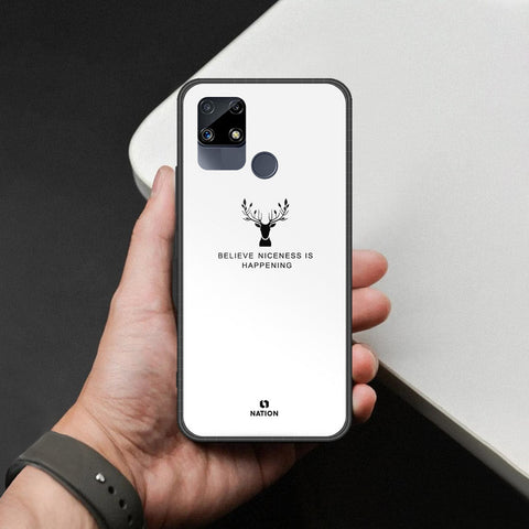 Realme Narzo 30 Cover - Nice Series - HQ Ultra Shine Premium Infinity Glass Soft Silicon Borders Case