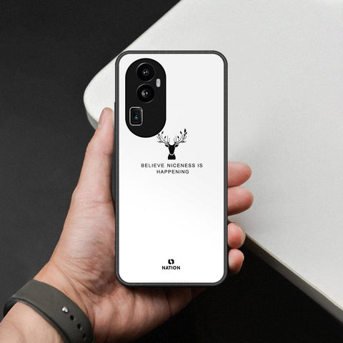 Oppo Reno 10 Pro Plus Cover - Nice Series - HQ Ultra Shine Premium Infinity Glass Soft Silicon Borders Case