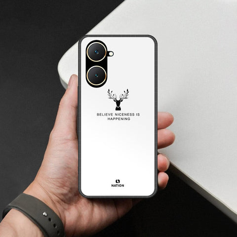 Vivo Y03 Cover - Nice Series - HQ Ultra Shine Premium Infinity Glass Soft Silicon Borders Case