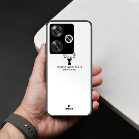 Xiaomi Poco F6 Cover - Nice Series - HQ Ultra Shine Premium Infinity Glass Soft Silicon Borders Case