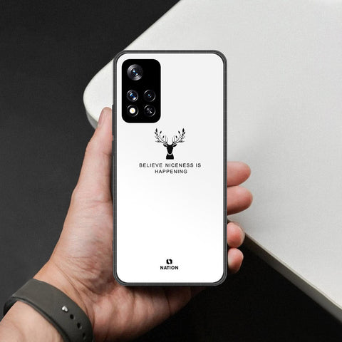 Xiaomi 11i HyperCharge Cover - Nice Series - HQ Ultra Shine Premium Infinity Glass Soft Silicon Borders Case