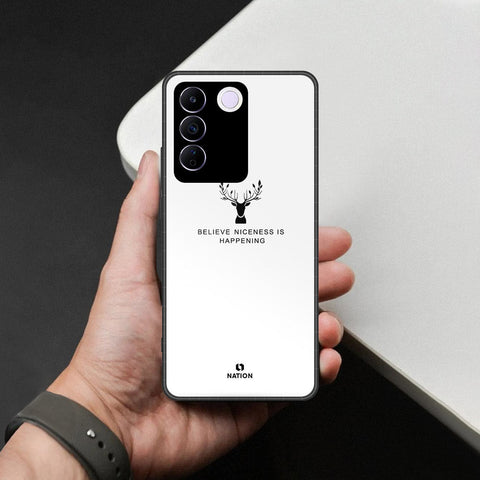 Vivo S16e Cover - Nice Series - HQ Ultra Shine Premium Infinity Glass Soft Silicon Borders Case