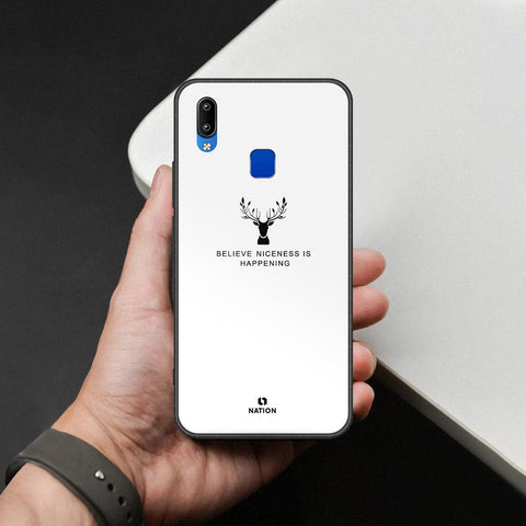 Vivo Y91i Cover - Nice Series - HQ Ultra Shine Premium Infinity Glass Soft Silicon Borders Case