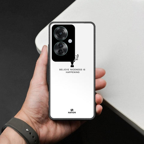 Oppo Reno 11F 5G Cover - Nice Series - HQ Ultra Shine Premium Infinity Glass Soft Silicon Borders Case