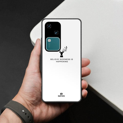 Vivo S18 Cover - Nice Series - HQ Ultra Shine Premium Infinity Glass Soft Silicon Borders Case