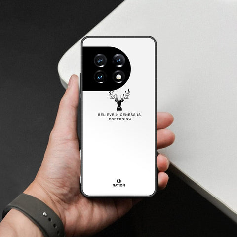 OnePlus Ace 2 Pro Cover - Nice Series - HQ Ultra Shine Premium Infinity Glass Soft Silicon Borders Case
