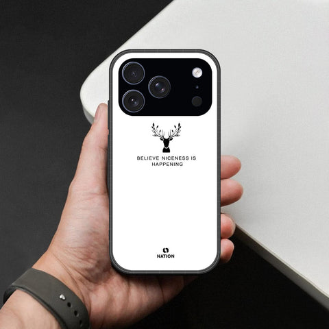 iPhone 18 Pro Max - Nice Series - HQ Ultra Shine Premium Infinity Glass Soft Silicon Borders Case