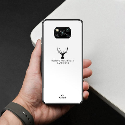 Xiaomi Poco X3 NFC Cover - Nice Series - HQ Ultra Shine Premium Infinity Glass Soft Silicon Borders Case