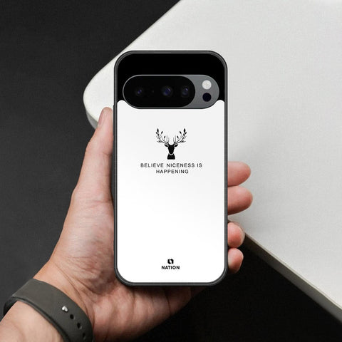 Google Pixel 9 Pro XL Cover - Nice Series - HQ Ultra Shine Premium Infinity Glass Soft Silicon Borders Case