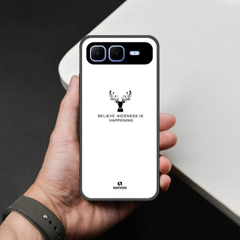 Infinix Smart 10 Plus Cover - Nice Series - HQ Ultra Shine Premium Infinity Glass Soft Silicon Borders Case