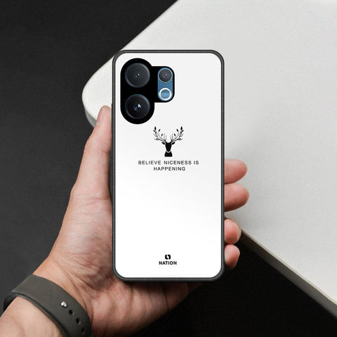Vivo V60 Cover - Nice Series - HQ Ultra Shine Premium Infinity Glass Soft Silicon Borders Case
