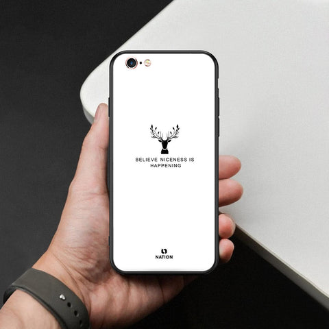 iPhone 6S / 6 Cover - Nice Series - HQ Ultra Shine Premium Infinity Glass Soft Silicon Borders Case