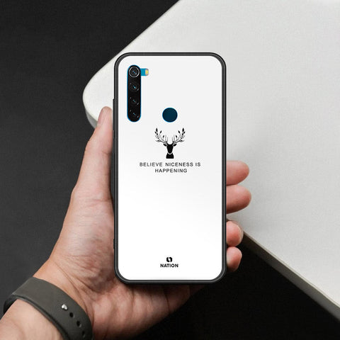 Xiaomi Redmi Note 8 Cover - Nice Series - HQ Ultra Shine Premium Infinity Glass Soft Silicon Borders Case