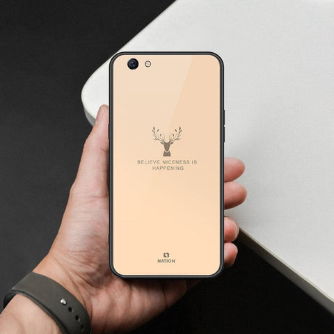 Oppo F3 Plus Cover - Nice Series - HQ Ultra Shine Premium Infinity Glass Soft Silicon Borders Case