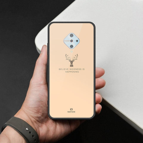 Vivo S1 Pro Cover - Nice Series - HQ Ultra Shine Premium Infinity Glass Soft Silicon Borders Case