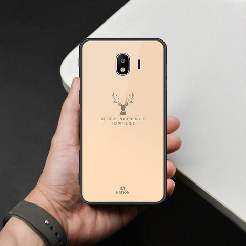 Samsung Galaxy J4 2018 Cover - Nice Series - HQ Ultra Shine Premium Infinity Glass Soft Silicon Borders Case