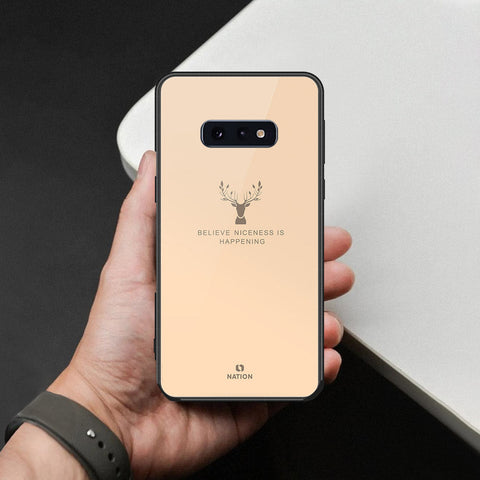 Samsung Galaxy S10e Cover - Nice Series - HQ Ultra Shine Premium Infinity Glass Soft Silicon Borders Case