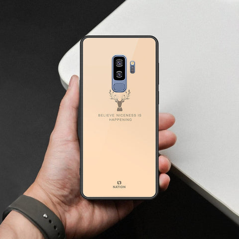 Samsung Galaxy S9 Plus Cover - Nice Series - HQ Ultra Shine Premium Infinity Glass Soft Silicon Borders Case