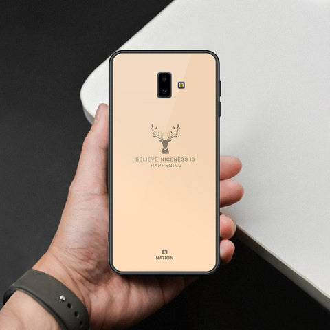 Samsung Galaxy J6 Prime Cover - Nice Series - HQ Ultra Shine Premium Infinity Glass Soft Silicon Borders Case