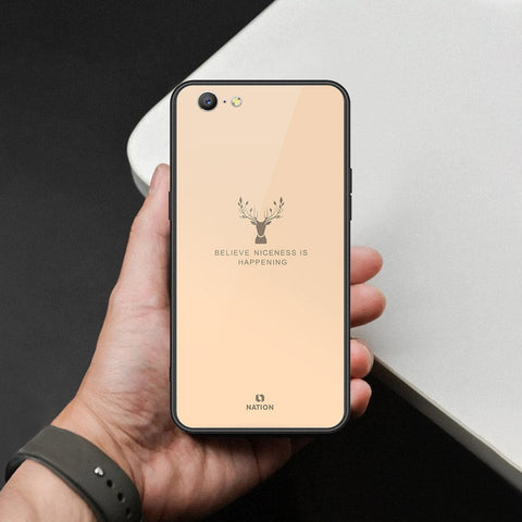 Oppo A57 Cover - Nice Series - HQ Ultra Shine Premium Infinity Glass Soft Silicon Borders Case