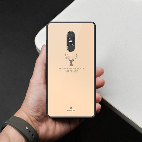 Xiaomi Redmi Note 4 / 4X Cover - Nice Series - HQ Ultra Shine Premium Infinity Glass Soft Silicon Borders Case