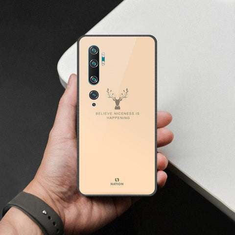 Xiaomi Mi CC9 Pro Cover - Nice Series - HQ Ultra Shine Premium Infinity Glass Soft Silicon Borders Case