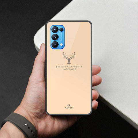 Oppo Reno 5 Pro 5G Cover - Nice Series - HQ Ultra Shine Premium Infinity Glass Soft Silicon Borders Case