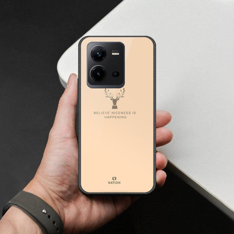 Vivo V25e Cover - Nice Series - HQ Ultra Shine Premium Infinity Glass Soft Silicon Borders Case