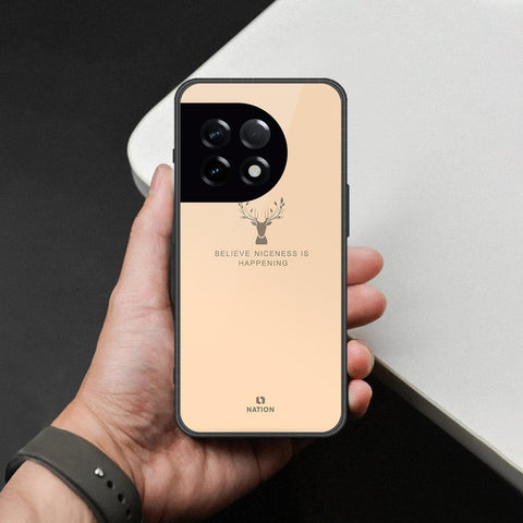 OnePlus Ace 2 Cover - Nice Series - HQ Ultra Shine Premium Infinity Glass Soft Silicon Borders Case