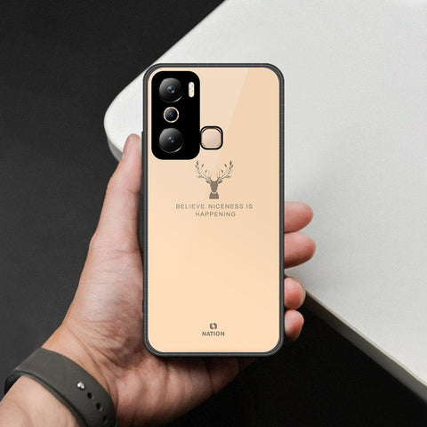 Infinix Hot 20i Cover - Nice Series - HQ Ultra Shine Premium Infinity Glass Soft Silicon Borders Case