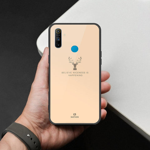 Realme 5s Cover - Nice Series - HQ Ultra Shine Premium Infinity Glass Soft Silicon Borders Case