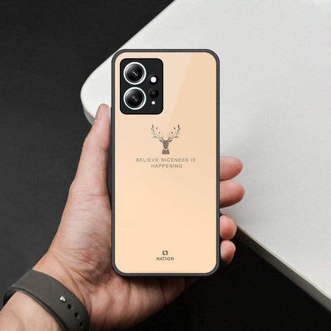 Xiaomi Redmi Note 12 4G Cover - Nice Series - HQ Ultra Shine Premium Infinity Glass Soft Silicon Borders Case