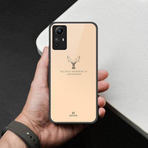 Xiaomi Redmi Note 12S Cover - Nice Series - HQ Ultra Shine Premium Infinity Glass Soft Silicon Borders Case
