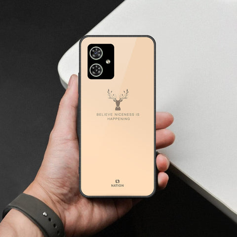 Motorola Moto G64 Cover - Nice Series - HQ Ultra Shine Premium Infinity Glass Soft Silicon Borders Case