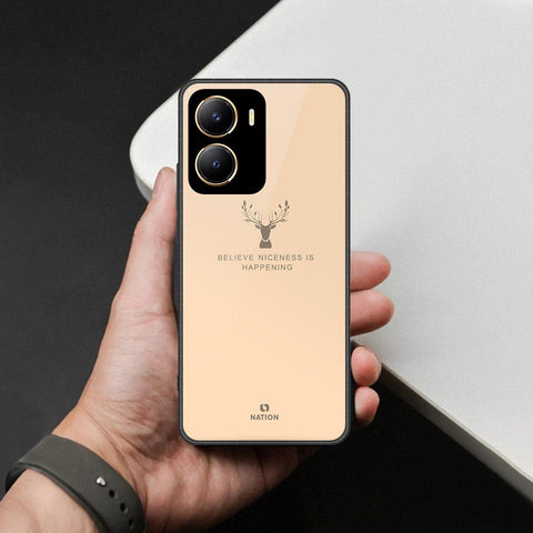 Vivo Y35m Cover - Nice Series - HQ Ultra Shine Premium Infinity Glass Soft Silicon Borders Case