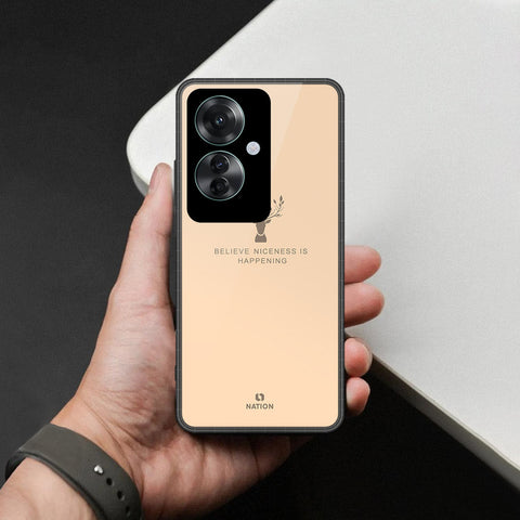 Oppo Reno 11F 5G Cover - Nice Series - HQ Ultra Shine Premium Infinity Glass Soft Silicon Borders Case