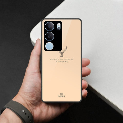 Vivo S17t Cover - Nice Series - HQ Ultra Shine Premium Infinity Glass Soft Silicon Borders Case