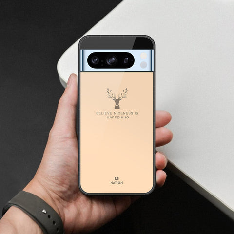 Google Pixel 8 Pro Cover - Nice Series - HQ Ultra Shine Premium Infinity Glass Soft Silicon Borders Case