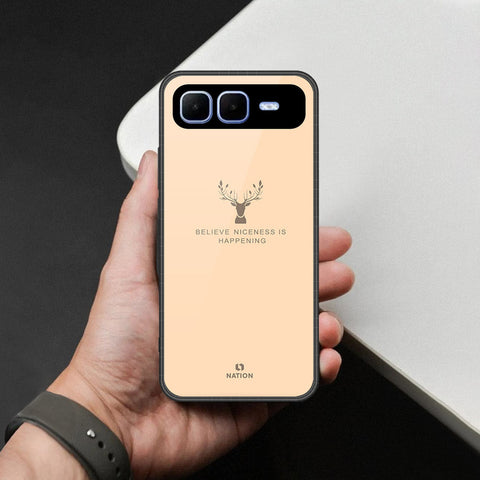 Infinix Smart 10 Plus Cover - Nice Series - HQ Ultra Shine Premium Infinity Glass Soft Silicon Borders Case