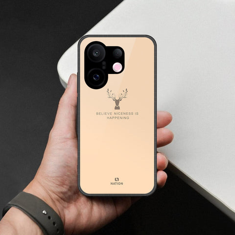 Vivo X200 FE Cover - Nice Series - HQ Ultra Shine Premium Infinity Glass Soft Silicon Borders Case