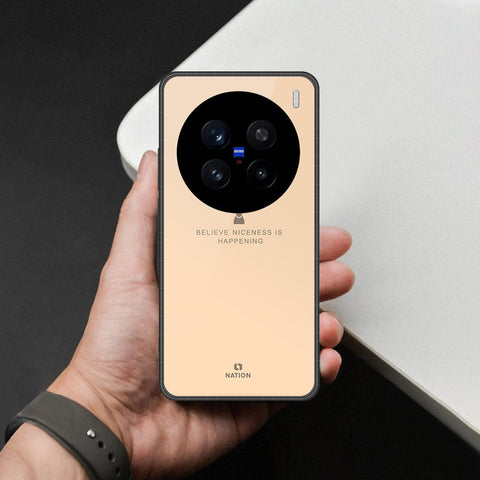 Vivo X200 Pro Cover - Nice Series - HQ Ultra Shine Premium Infinity Glass Soft Silicon Borders Case