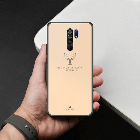Xiaomi Redmi 9 Cover - Nice Series - HQ Ultra Shine Premium Infinity Glass Soft Silicon Borders Case