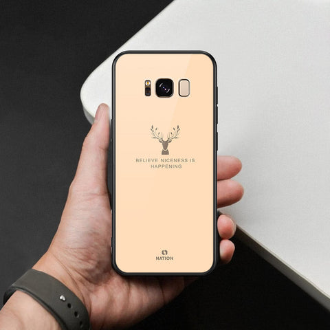 Samsung Galaxy S8 Plus Cover - Nice Series - HQ Ultra Shine Premium Infinity Glass Soft Silicon Borders Case