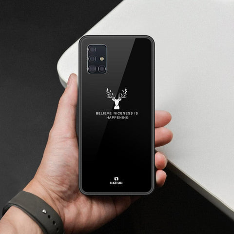 Samsung Galaxy M40s Cover - Nice Series - HQ Ultra Shine Premium Infinity Glass Soft Silicon Borders Case