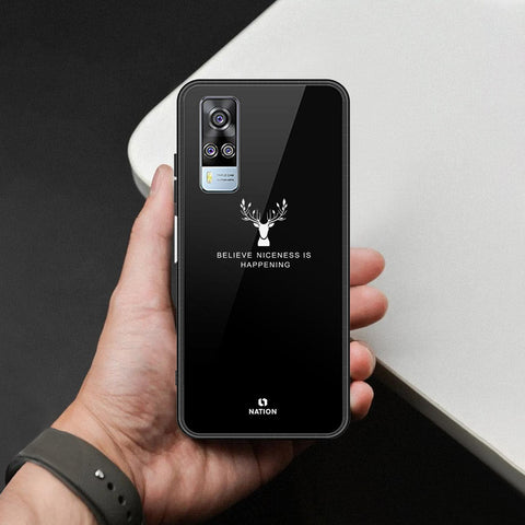 Vivo Y33 Cover - Nice Series - HQ Ultra Shine Premium Infinity Glass Soft Silicon Borders Case