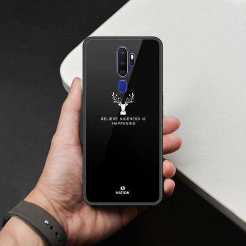 Oppo A5 2020 Cover - Nice Series - HQ Ultra Shine Premium Infinity Glass Soft Silicon Borders Case