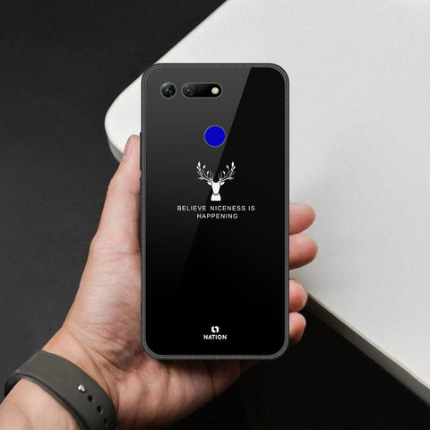 Huawei Honor View 20 Cover - Nice Series - HQ Ultra Shine Premium Infinity Glass Soft Silicon Borders Case