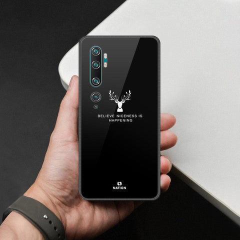 Xiaomi Mi CC9 Pro Cover - Nice Series - HQ Ultra Shine Premium Infinity Glass Soft Silicon Borders Case