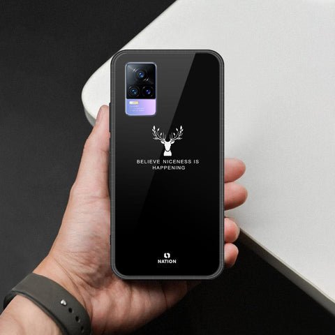 Vivo Y73 Cover - Nice Series - HQ Ultra Shine Premium Infinity Glass Soft Silicon Borders Case
